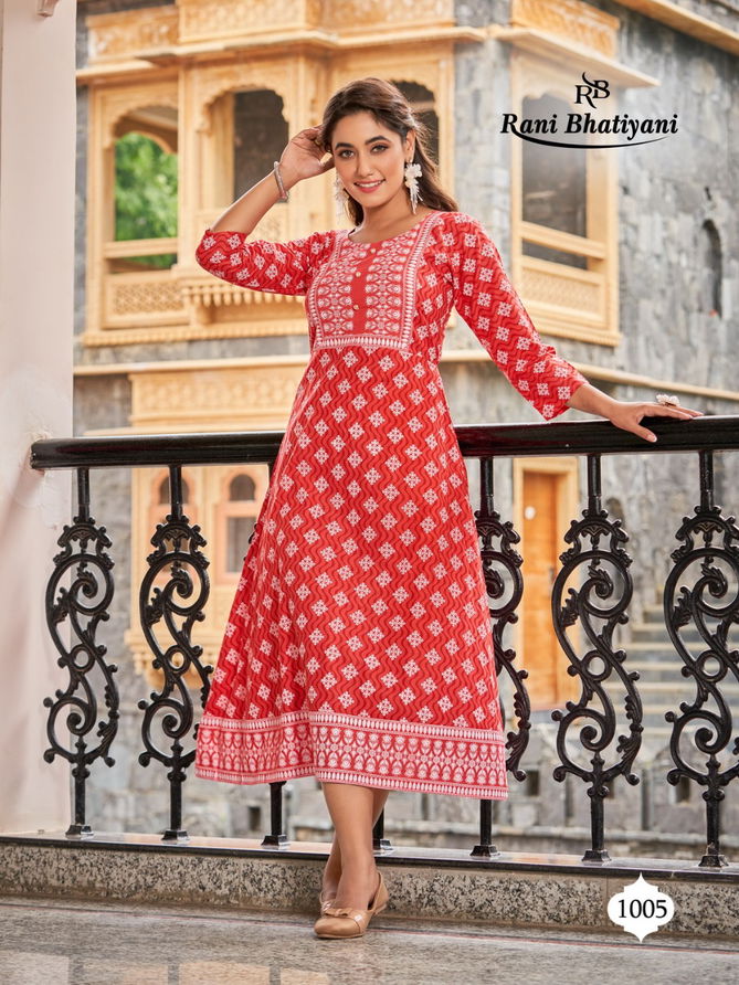 Rani Bhatiyani Lilly 1 Ethnic Wear Wholesale  Anarkali Kurtis Catalog